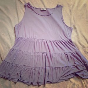 Purple Ruffle Top